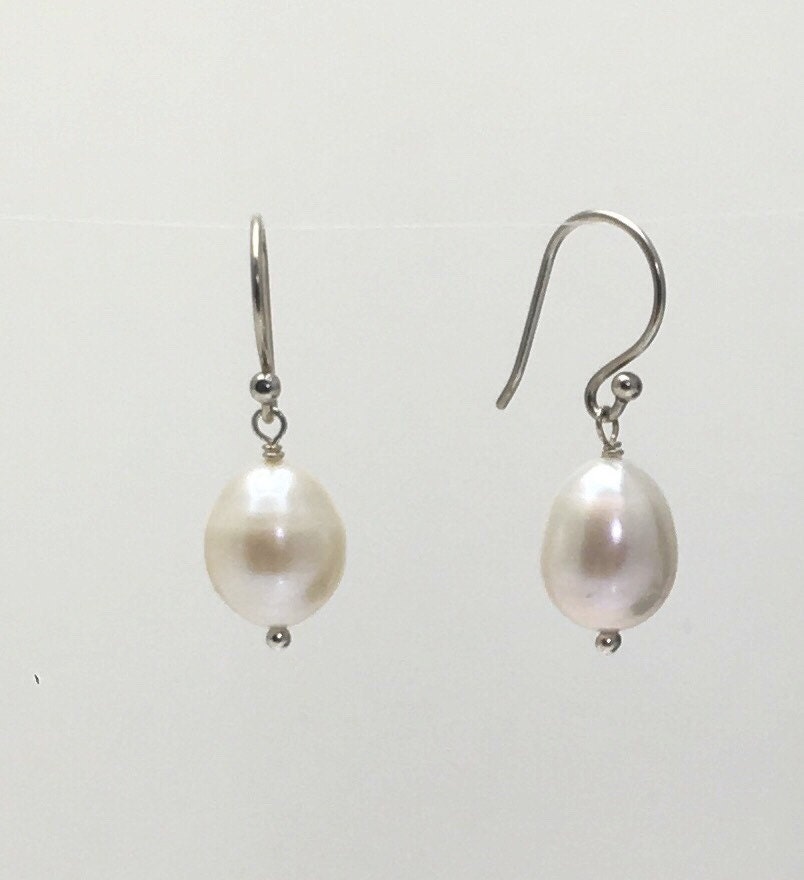 Perlenohrringe Mit Sterling Silber Perlenohrringe Mit Sterling Silber von CandyBeadsJewelry