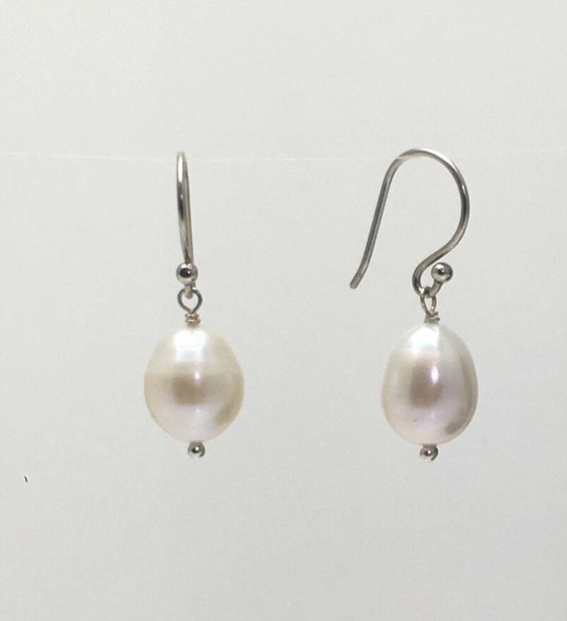 Perlenohrringe Mit Sterling Silber Perlenohrringe Mit Sterling Silber von CandyBeadsJewelry