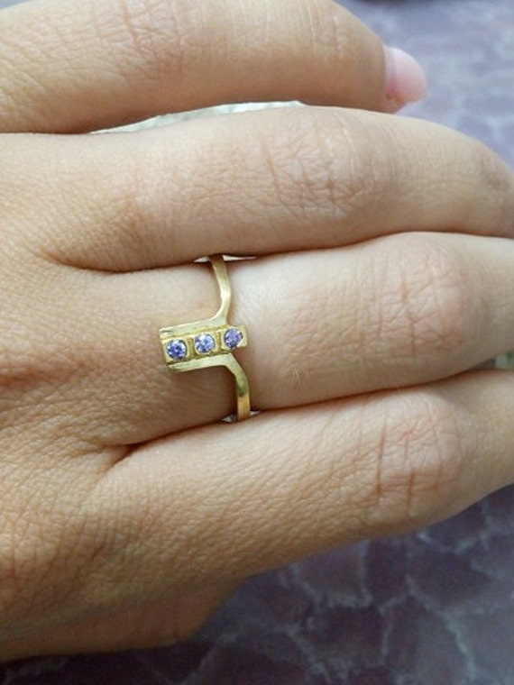 Alexandrit Ring 14K Gold Gefüllter Juni Geburtsstein Ring von CandySimpleJewelry