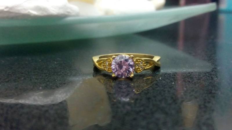 Zarter Brautschmuck Mit Lavendel Alexandrit Ring 14K Gold Filled von CandySimpleJewelry