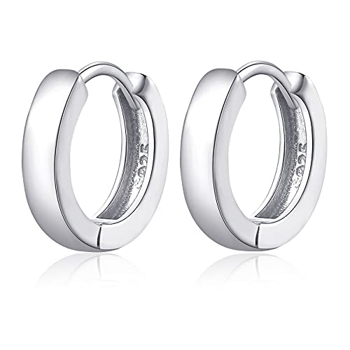 5,5 mm 8 mm 11 mm Mini Huggie Creolen 925 Sterling Silber Winzige Kleine Knorpel Helix Sleeper Hugging Kreolen Klappcreolen Greolen Ohrringe für Männer Frauen von Candyfancy