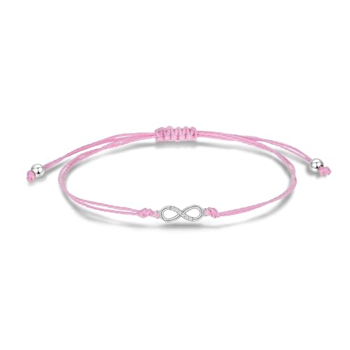 Candyfancy Infinity Armband Damen Rosa – Verstellbares Freundschaftsarmband mit Edelstahl & Zirkonia – Glücksarmband für Frauen & Mädchen Candyfancy Infinity Armband Damen Rosa – Verstellbares Freundschaftsarmband mit Edelstahl & Zirkonia – Glücksarmband für Frauen & Mädchen von Candyfancy