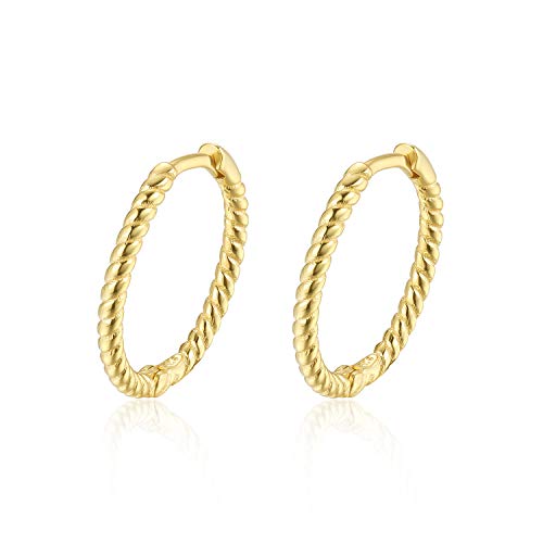 Gedrehte Mini Creolen Silber 925 Klein Gold Ohr Kreolen Vergoldet Klappcreolen 8mm 12mm Greolen Knorpel Helix Huggie Hoop Earrings Griolen Ohrringe Gedrehte Mini Creolen Silber 925 Klein Gold Ohr Kreolen Vergoldet Klappcreolen 8mm 12mm Greolen Knorpel Helix Huggie Hoop Earrings Griolen Ohrringe von Candyfancy