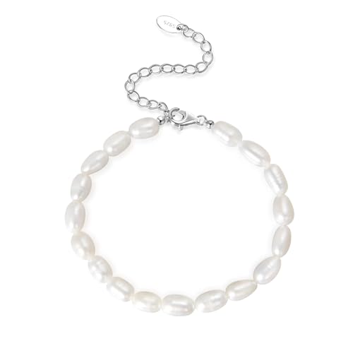 Candyfancy Perlenarmband Damen echte Perlen Süßwasserperlen, Perlen Armband für Frauen Mädchen Süßwasser-Zuchtperlen Candyfancy Perlenarmband Damen echte Perlen Süßwasserperlen, Perlen Armband für Frauen Mädchen Süßwasser-Zuchtperlen von Candyfancy