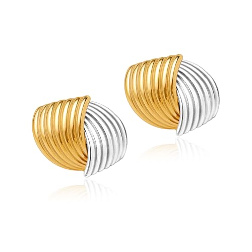 Chunky Ohrringe Gold Hängend Damen Tropfen Ohrringe Knoten Gold Earrings Chunky Ohrringe Gold Hängend Damen Tropfen Ohrringe Knoten Gold Earrings von Candyfancy