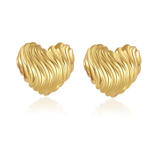 Chunky Ohrringe Gold Hängend Damen Tropfen Ohrringe Knoten Gold Earrings Chunky Ohrringe Gold Hängend Damen Tropfen Ohrringe Knoten Gold Earrings von Candyfancy