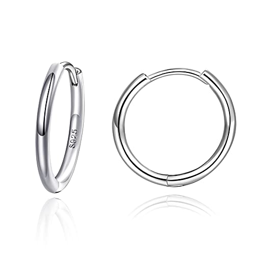 Creolen Silber Damen klein 925 20MM echte silbercreolen hoops ohrringe Männer von Candyfancy