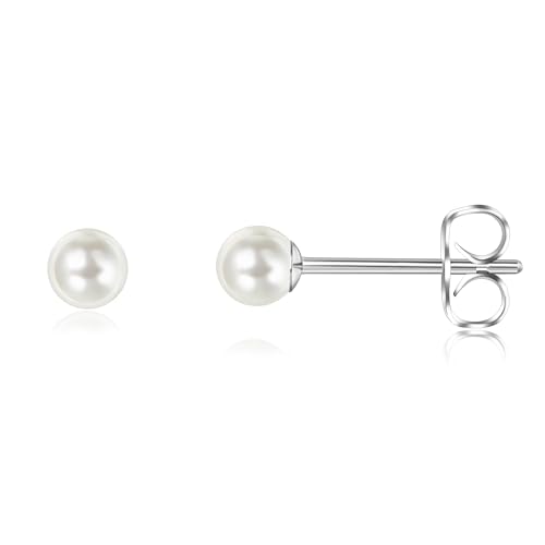 Titan Ohrringe Hypoallergen Perlenohrringe Damen Mädchen G23 Titan Ohrstecker Perlen Ohrstecker 4mm Titan Ohrringe Hypoallergen Perlenohrringe Damen Mädchen G23 Titan Ohrstecker Perlen Ohrstecker 4mm von Candyfancy