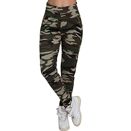 Damen Leichte Harem Sommer Hose Bundfalten Aladin Freizeit Ali Baba Pumphose Pluder Camouflage P562 (Beige, XL-XXL) von Candygirls