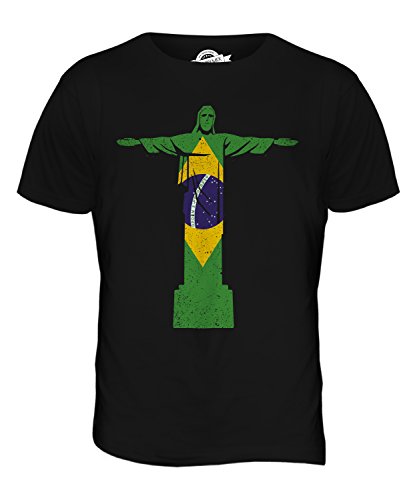 Candymix Cristo Redentor Herren T Shirt, Größe Large, Farbe Schwarz von Candymix