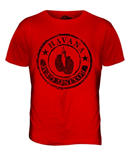 Candymix Havana Boxing Gym Herren T Shirt, Größe 4X-Large, Farbe Rot von Candymix