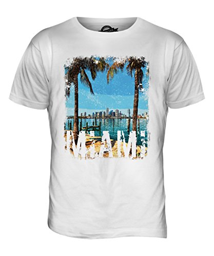 Candymix Miami Grunge Herren T Shirt, Größe 2X-Large, Farbe Weiß von Candymix