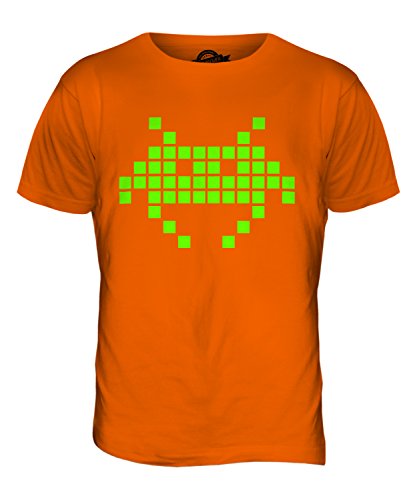 Candymix Neon Space Invader Herren T Shirt, Größe 2X-Large, Farbe Orange Candymix Neon Space Invader Herren T Shirt, Größe 2X-Large, Farbe Orange von Candymix