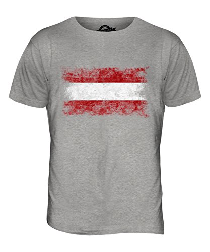 Candymix Österreich Weinlese Flagge Herren T Shirt, Größe Medium, Farbe Grau Meliert Candymix Österreich Weinlese Flagge Herren T Shirt, Größe Medium, Farbe Grau Meliert von Candymix