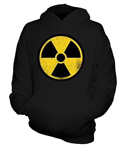 Candymix Radioaktiven Unisex Kinder Jungen/Mädchen Kapuzenpullover, Größe 7-8 Jahre, Farbe Schwarz von Candymix