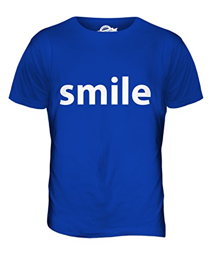 Candymix Smile Lächeln Herren T Shirt, Größe 3X-Large, Farbe Königsblau von Candymix