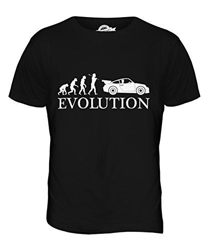 Candymix Sportswagen Evolution des Menschen Herren T Shirt, Größe X-Large, Farbe Schwarz von Candymix