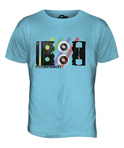 Candymix VHS Videokassette Retro Herren T Shirt, Größe X-Large, Farbe Himmelblau von Candymix