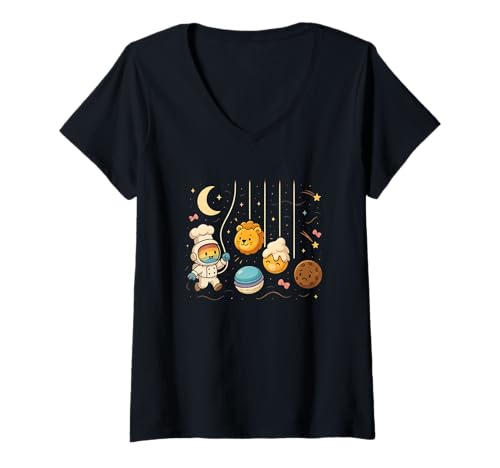 Damen Lustiges Weltraum Planeten Newton Pendel Candys LGBTQ Shirt T-Shirt mit V-Ausschnitt Damen Lustiges Weltraum Planeten Newton Pendel Candys LGBTQ Shirt T-Shirt mit V-Ausschnitt von Candys Astronomy Physics Science Space Planets