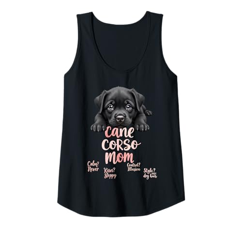 Damen Lustiger Cane Corso Mom Dog Cane Corso Mama Humor Zitat Tank Top von Cane Corso Fun Designs