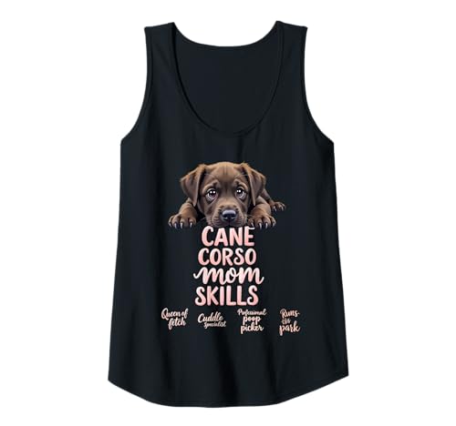Damen Lustiger Cane Corso Mom Dog Cane Corso Mama Humor Zitat Tank Top von Cane Corso Fun Designs