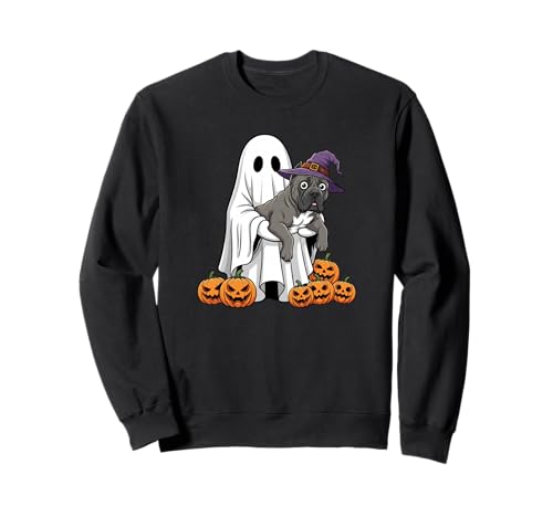 Lustiger Geisterstock Corso Kürbis Halloween Kinder Herren Damen Sweatshirt von Cane Corso Lovers Cute Halloween Outfits Boy Girl