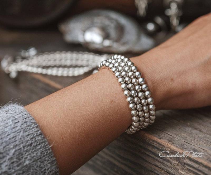 Kugelarmband Aus 925Er Silber, 6 Mm Kugelarmband Aus 925Er Silber, 6 Mm von CaneladePlata