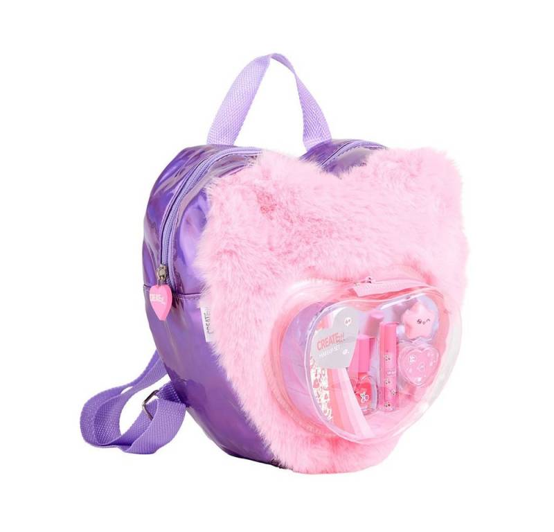 Canenco Kosmetik-Set CREATE it! - Make-Up Set im Plüschrucksack - Love Lila von Canenco