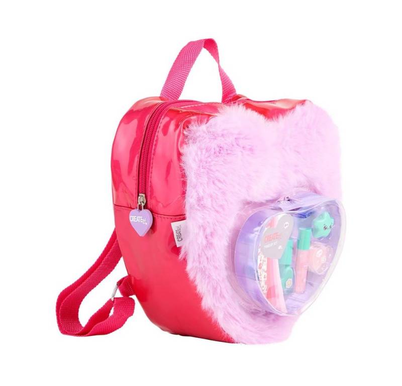 Canenco Kosmetik-Set CREATE it! - Make-Up Set im Plüschrucksack - Love Rosa von Canenco