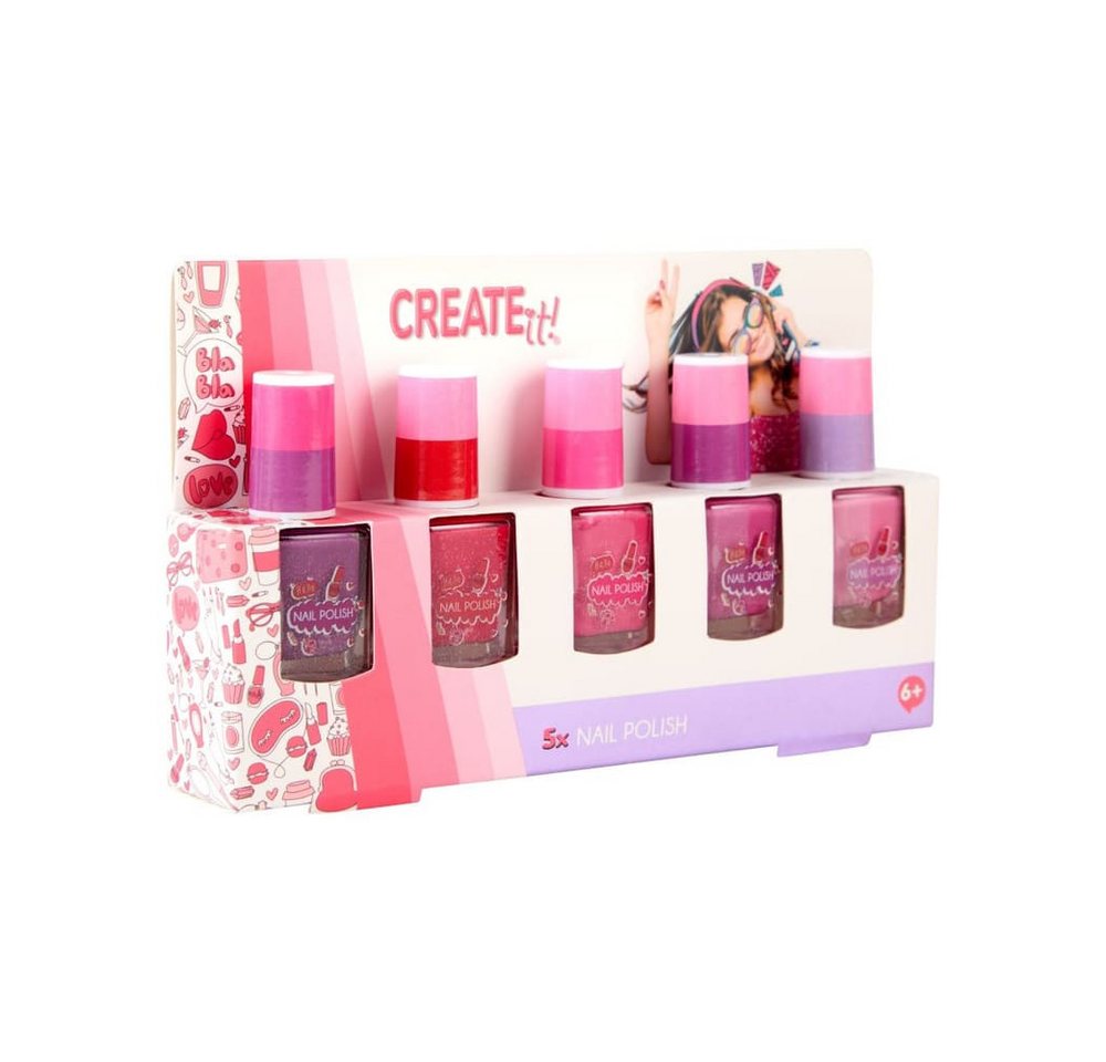 Canenco Kosmetik-Set CREATE it! - Nagellack 5er Set - mit Farbwechsel, 5-tlg. von Canenco