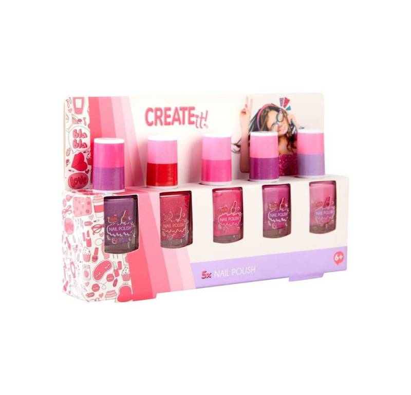 Canenco Kosmetik-Set CREATE it! - Nagellack 5er Set - mit Farbwechsel, 5-tlg. von Canenco