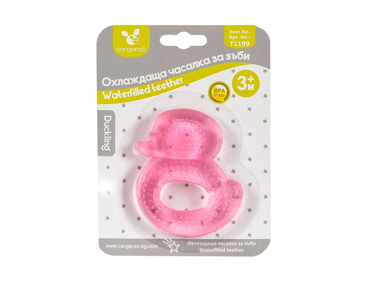 Cangaroo Beißring Beißring Ente T1199, Zahnungshilfe griffige Form kühlt und lindert von Cangaroo