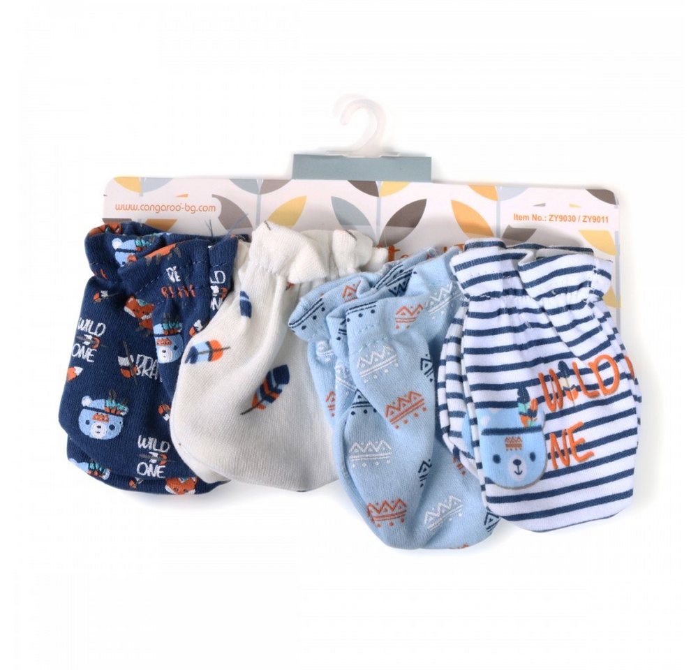 Cangaroo Erstausstattungspaket Babyhandschuhe Tibby 4er-Set Fäustlinge, 100% Baumwolle, ab Geburt von Cangaroo