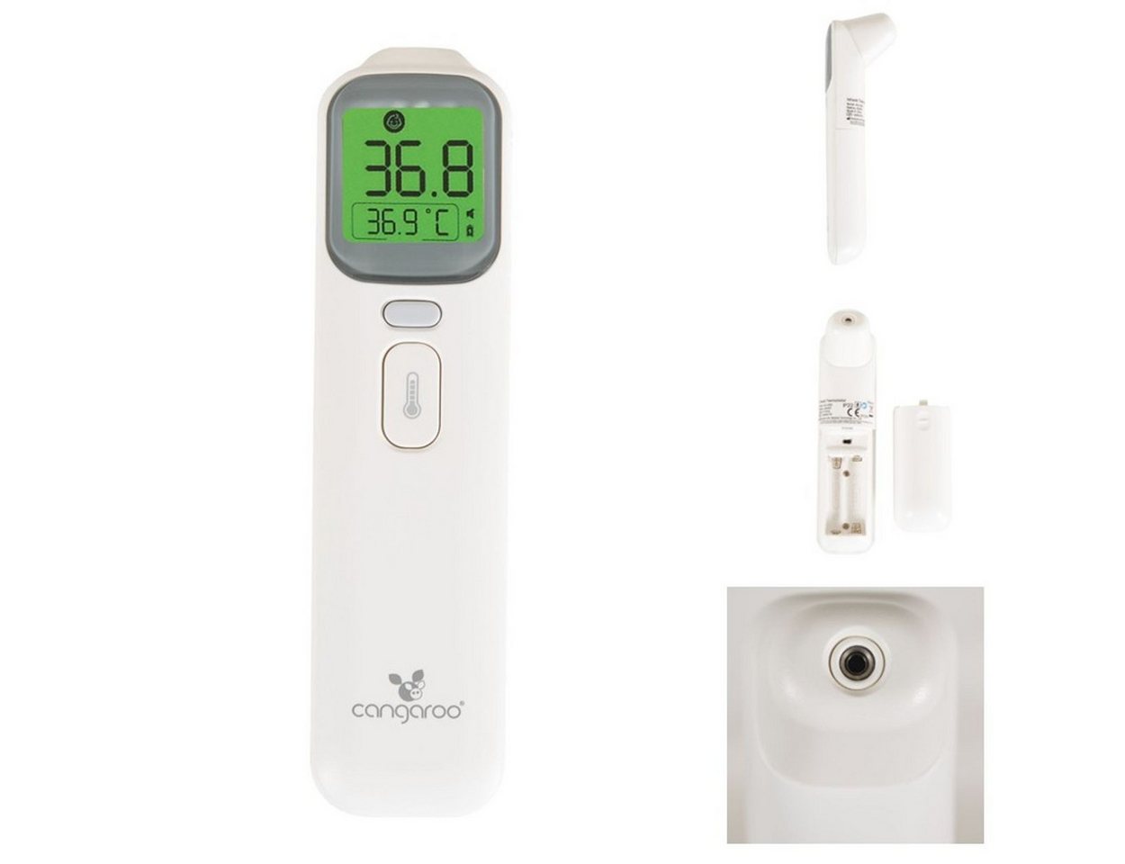Cangaroo Infrarot-Fieberthermometer Infrarot-Thermometer Theo, 1-tlg., Körper berührungslos automatische Abschaltung von Cangaroo