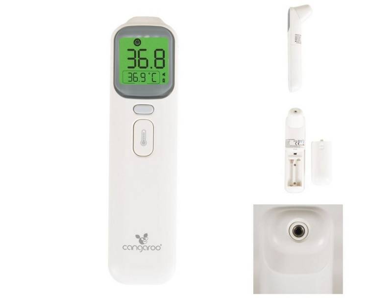 Cangaroo Infrarot-Fieberthermometer Infrarot-Thermometer Theo, 1-tlg., Körper berührungslos automatische Abschaltung von Cangaroo
