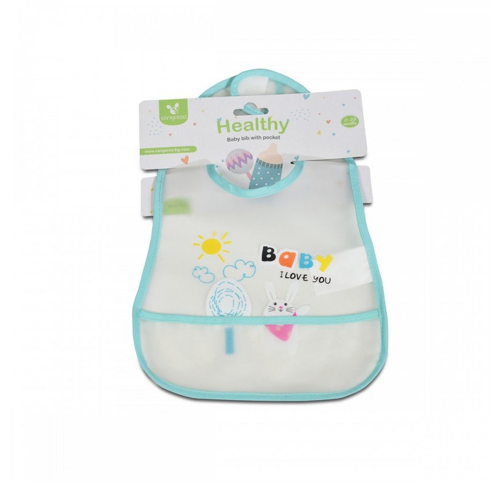 Cangaroo Lätzchen Babylatz Healthy 1701, (1-St), mit Klettverschluss, Krümelschutz, EVA-Material von Cangaroo