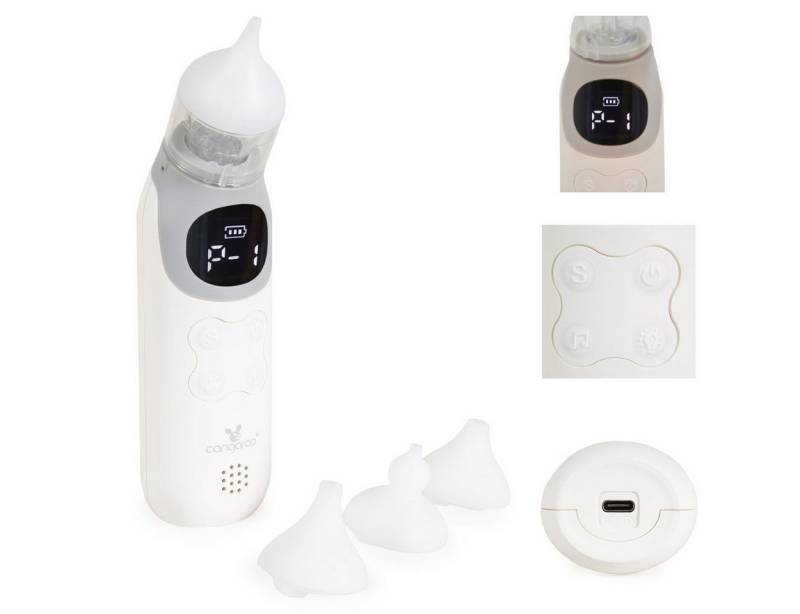 Cangaroo Nasensauger Elektrischernasensauger Puffee, 1-tlg., 5 Saugstufen Licht Melodien Aufsatz von Cangaroo