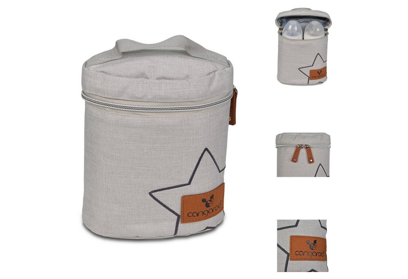 Cangaroo Wickeltasche Thermotasche Charlie Thermobox (1-tlg), Thermoskanne, Auslaufsicher, Teesieb, Edelstahl von Cangaroo