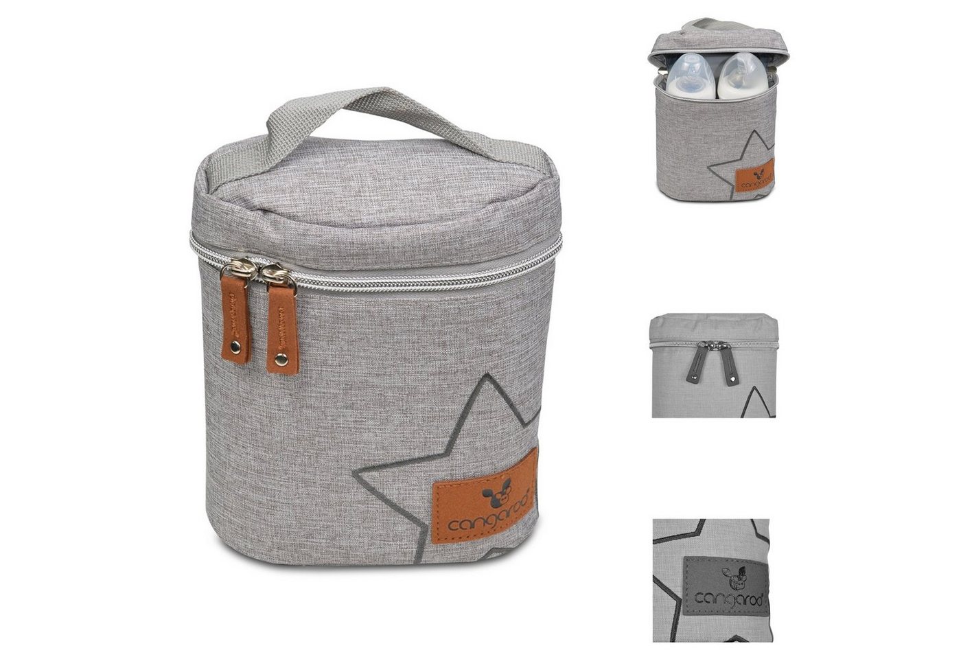 Cangaroo Wickeltasche Thermotasche Charlie Thermobox (1-tlg), Thermoskanne, Auslaufsicher, Teesieb, Edelstahl von Cangaroo