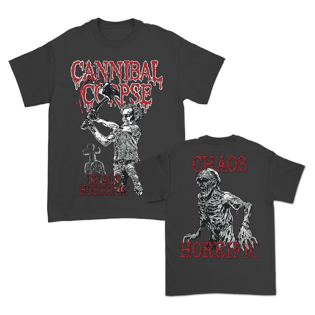 Cannibal Corpse Chaos Horrific Bootleg T-Shirt charcoal in M von Cannibal Corpse