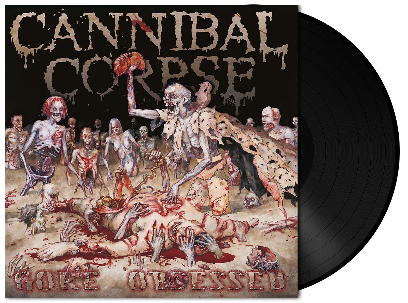 Cannibal Corpse Gore obsessed LP multicolor von Cannibal Corpse