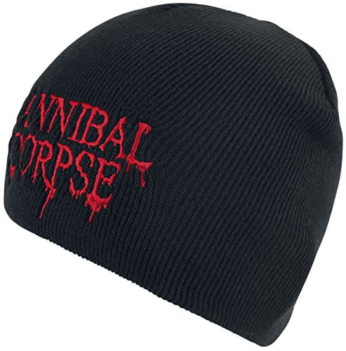 Cannibal Corpse Logo Unisex Mütze schwarz 100% Polyacryl Band-Merch, Bands von Cannibal Corpse