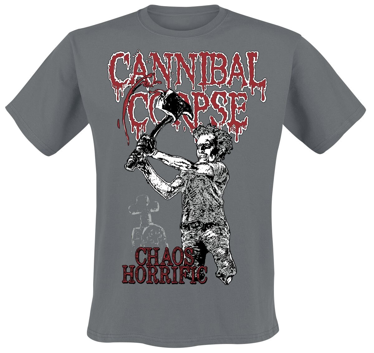 Cannibal Corpse T-Shirt - Chaos Horrific Bootleg - S bis XXL - für Männer - Größe S - charcoal  - Lizenziertes Merchandise! von Cannibal Corpse