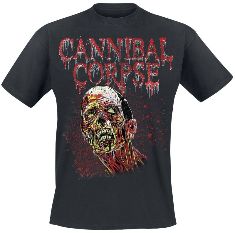 Cannibal Corpse T-Shirt - Corpsehead - S - für Männer - Größe S - schwarz  - Lizenziertes Merchandise! von Cannibal Corpse