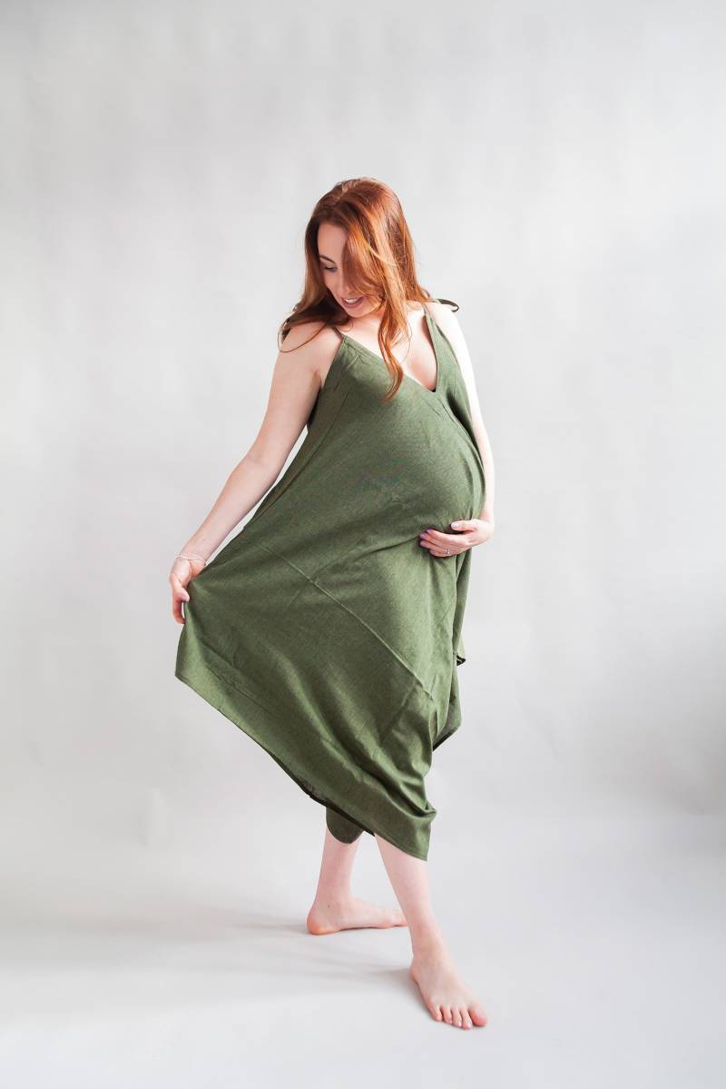 Umstands-Jumpsuit-Overall. Baumwolle Und Kuschelig Umstands-Jumpsuit-Overall. Baumwolle Und Kuschelig von CannyBonny