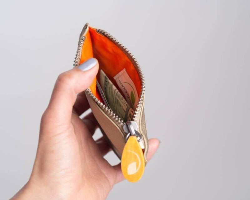 Mini Geldbörse Aus Leder Geldbeutel, Schmuck Etui von CanopyVerde