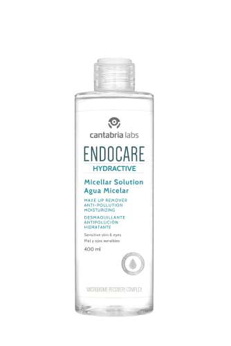 Endocare Hydractive Micellar Water - Sanftes und feuchtigkeitsspendendes Gesichtsreiniger, Make-up-Entferner für Gesicht, Augen und Augenkontur, alle Hauttypen, 400 ml von CANTABRIA LABS