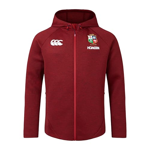 Canterbury Herren Hoody | Soft Fabric | Official British & Irish Lions Licensed Product Kapuzenpullover, Red Dahlia, L von Canterbury
