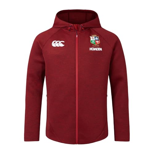 Canterbury Herren Hoody | Soft Fabric | Official British & Irish Lions Licensed Product Kapuzenpullover, Rote Dahlie, 3XL von Canterbury