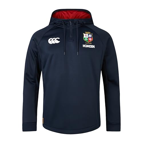 Canterbury Herren Hoody | Soft Fabric | Official British & Irish Lions Licensed Product Kapuzenpullover, Dunkler Saphir, XXL von Canterbury